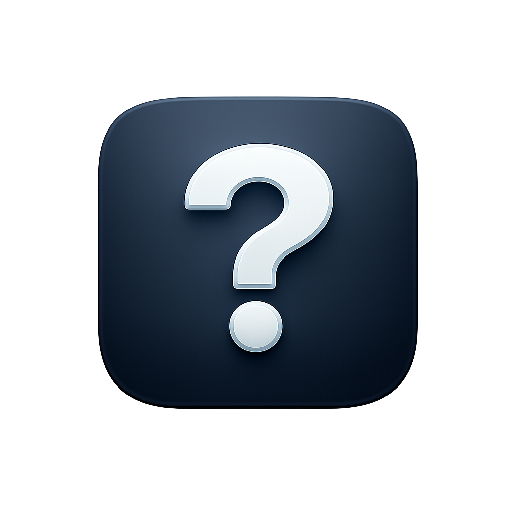 Icon mit Fragezeichen